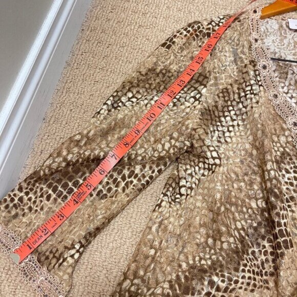 Vintage Made in Italy Snake Print Lace Kimono Cardigan - Picture 9 of 9